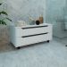 Balcao Gabinete Com 2 Gavetas e 4 Rodizios BN3643 Branco Tecno Mobili