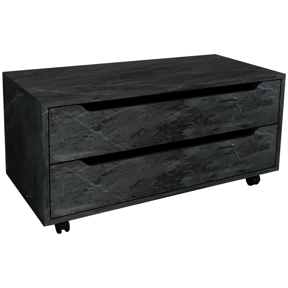 Balcao Gabinete Com 2 Gavetas e 4 Rodizios BN3643 Marmore Lunar Tecno Mobili