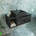 Balcao Gabinete Para Banheiro 1 Porta BN3644 Marmore Lunar Tecno Mobili