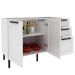 Balcao Para Pia Sem Tampo 120 cm MDF 2P 3G CZ3300 Branco Tecno Mobili