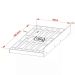 Cama Auxilar Solteiro CM8008 Nogal Tecno Mobili