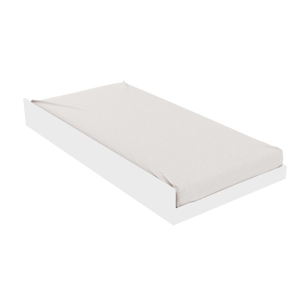 Cama Auxiliar Solteiro CM8008 Branco - Tecno Mobili
