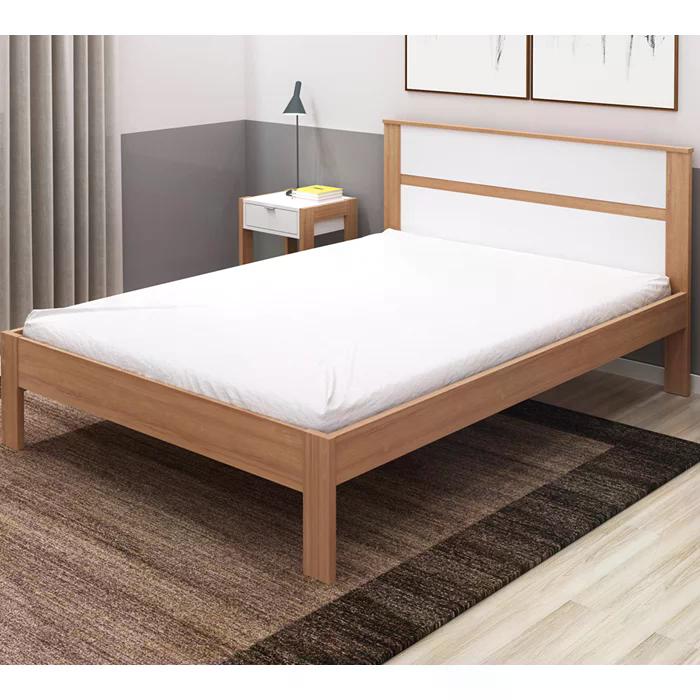 Cama Casal CM8005 Amendoa Branco Tecno Mobili