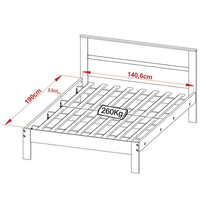 Cama Casal CM8005 E 02 Mesas De Cabeceira AZ1016 QT3 Amendoa Branco Tecno Mobili