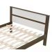 Cama Casal CM8005 Nogal Branco Tecno Mobili