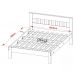 Cama Casal CM8007 Amendoa Branco Tecno Mobili