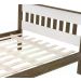 Cama Casal CM8007 Branco Nogal Tecno Mobili