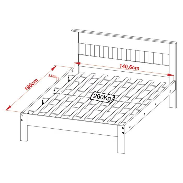 Cama Casal CM8007 E 02 Mesas De Cabeceira AZ1016 QT6 Amendoa Branco Tecno Mobili