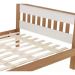 Cama Casal CM8007 E 02 Mesas De Cabeceira AZ1016 QT6 Amendoa Branco Tecno Mobili