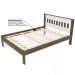 Cama Casal CM8007 E 02 Mesas De Cabeceira AZ1016 QT6 Nogal Branco Tecno Mobili