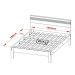 Cama Casal CM8009 E 02 Mesas De Cabeceira AZ1016 QT10 Amendoa Branco Tecno Mobili
