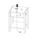 Cama Casal CM8009 E 02 Mesas De Cabeceira AZ1016 QT10 Amendoa Branco Tecno Mobili