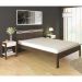 Cama Casal CM8009 E 02 Mesas De Cabeceira AZ1016 QT10 Nogal Branco Tecno Mobili