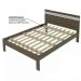 Cama Casal CM8009 E 02 Mesas De Cabeceira AZ1016 QT10 Nogal Branco Tecno Mobili