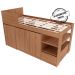 Cama Infantil Multifuncional Com Escrivaninha CM8021 Amendoa Tecno Mobili