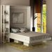 Cama Retratil De Parede Casal CM8014 Branco Tecno Mobili