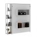 Cama Retratil De Parede Casal CM8014 Branco Tecno Mobili