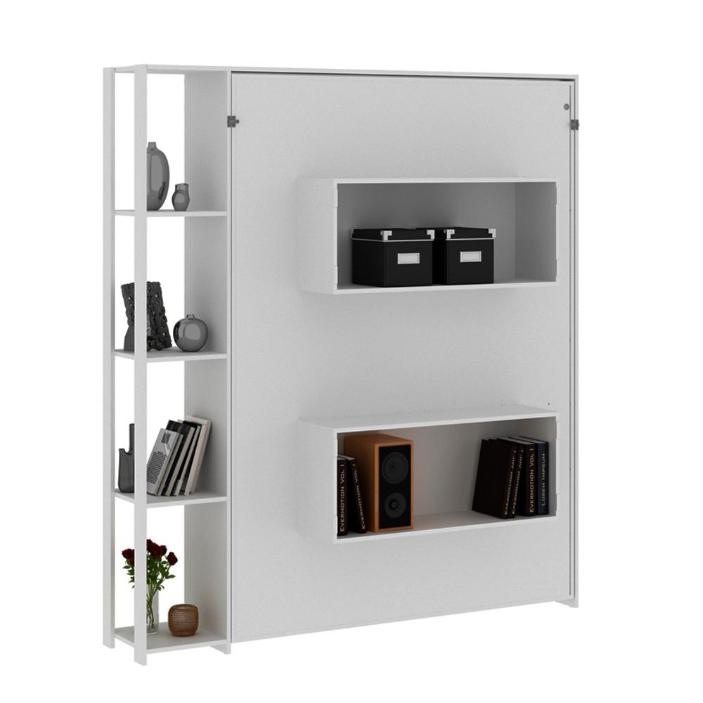 Cama Retratil De Parede Casal CM8014 Branco Tecno Mobili