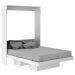 Cama Retratil De Parede Casal CM8016 Branco Tecno Mobili
