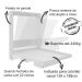 Cama Retratil De Parede Casal CM8016 Branco Tecno Mobili