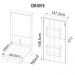 Cama Retratil De Parede Casal CM8016 Branco Tecno Mobili