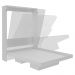 Cama Retratil De Parede Casal CM8016 Branco Tecno Mobili