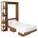 Cama Retratil De Parede Solteiro CM8013 Amendoa Tecno Mobili