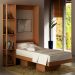 Cama Retratil De Parede Solteiro CM8013 Amendoa Tecno Mobili