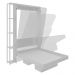Cama Retratil De Parede Solteiro CM8013 Amendoa Tecno Mobili