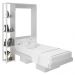 Cama Retratil De Parede Solteiro CM8013 Branco Tecno Mobili
