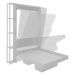 Cama Retratil De Parede Solteiro CM8013 Branco Tecno Mobili
