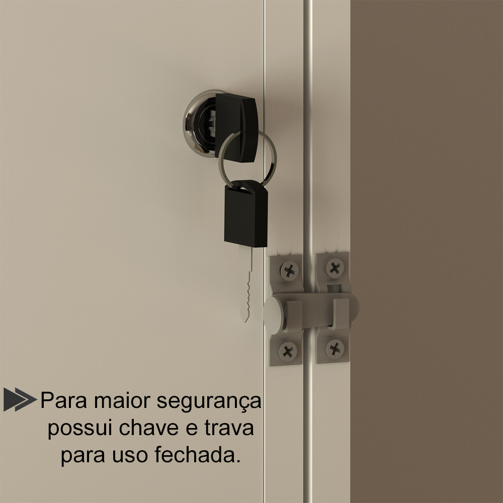 Cama Retratil De Parede Solteiro CM8013 Branco Tecno Mobili