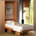 Cama Retratil De Parede Solteiro CM8015 Amendoa Tecno Mobili