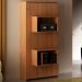 Cama Retratil De Parede Solteiro CM8015 Amendoa Tecno Mobili