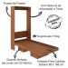 Cama Retratil De Parede Solteiro CM8015 Amendoa Tecno Mobili