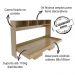 Cama Retratil Horizontal Solteiro CM8020 Amendoa Tecno Mobili