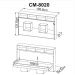 Cama Retratil Horizontal Solteiro CM8020 Amendoa Tecno Mobili
