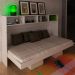 Cama Retratil Horizontal Solteiro CM8020 Branco Tecno Mobili