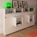 Cama Retratil Horizontal Solteiro CM8020 Branco Tecno Mobili