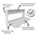 Cama Retratil Horizontal Solteiro CM8020 Branco Tecno Mobili