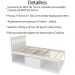 Cama Solteiro 2 Nichos 1 Bau CM8037 Branco Tecno Mobili