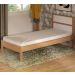 Cama Solteiro CM8004 Amendoa Branco Tecno Mobili