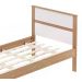 Cama Solteiro CM8004 Amendoa Branco Tecno Mobili