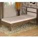 Cama Solteiro CM8004 Nogal Branco Tecno Mobili