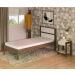 Cama Solteiro CM8004 Nogal Branco Tecno Mobili