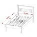Cama Solteiro CM8006 Amendoa Branco Tecno Mobili