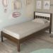 Cama Solteiro CM8006 Nogal Branco Tecno Mobili