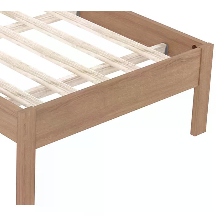 Cama Solteiro CM8010 Amendoa Branco Tecno Mobili