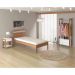 Cama Solteiro CM8010 Amendoa Branco Tecno Mobili