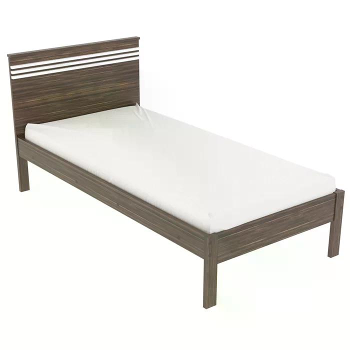 Cama Solteiro CM8010 Nogal Branco Tecno Mobili